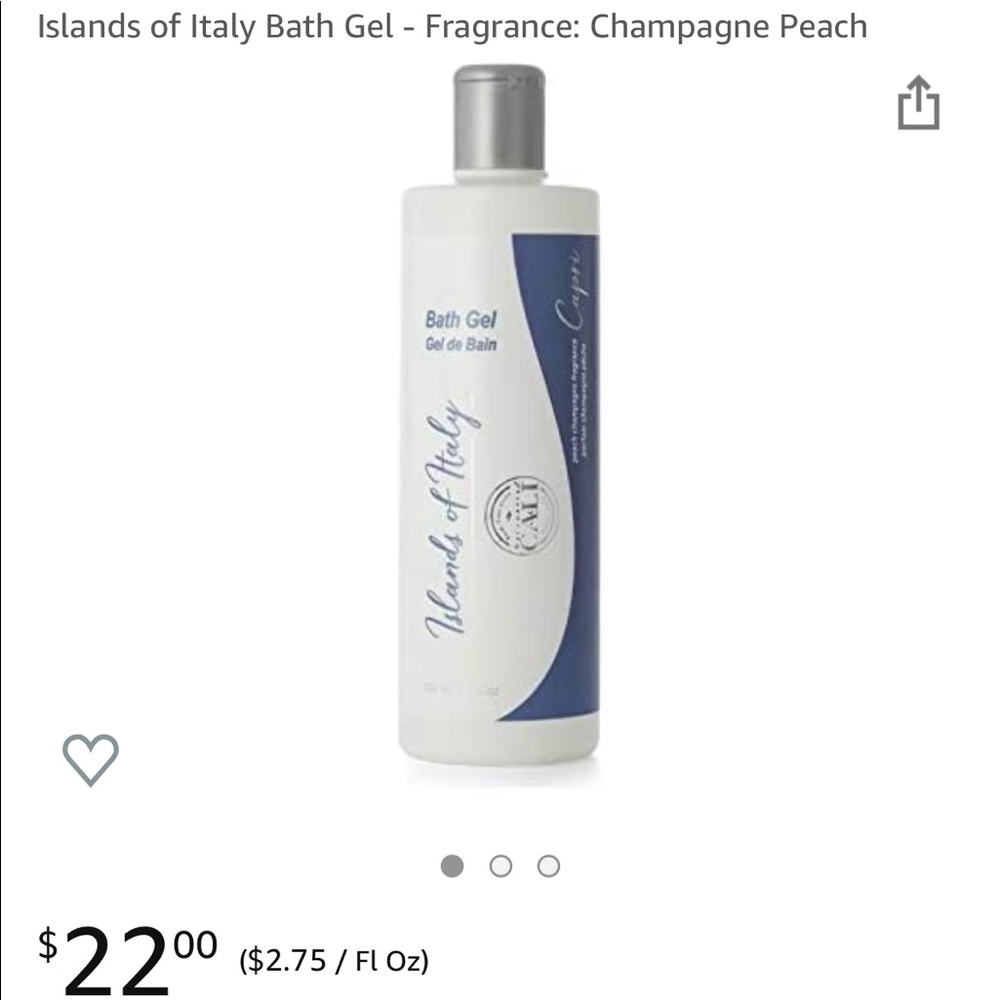 Islands of Italy bath gel